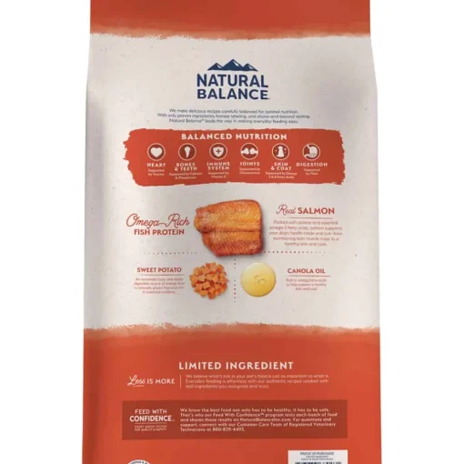 Hot Natural Balance Limited Ingredient Grain Free Salmon & Sweet Potato Recipe Dry Dog Food