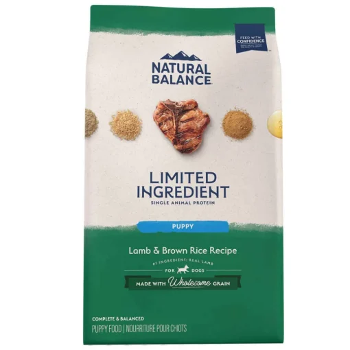 Online Natural Balance Limited Ingredient Lamb & Brown Rice Puppy Recipe Dry Dog Food