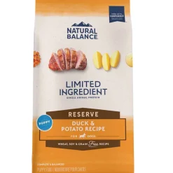 New Natural Balance Limited Ingredient Reserve Grain Free Duck & Potato Puppy Recipe Dry Dog Food