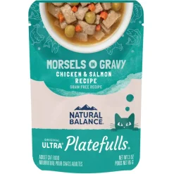 Discount Natural Balance Original Ultra Platefulls Chicken & Salmon Recipe in Gravy Wet Cat Food