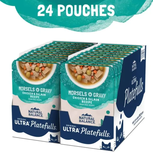 Discount Natural Balance Original Ultra Platefulls Chicken & Salmon Recipe in Gravy Wet Cat Food