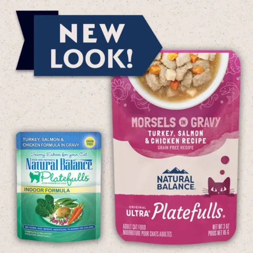 Fashion Natural Balance Original Ultra Platefulls Indoor Turkey, Salmon & Chicken Recipe in Gravy Wet Cat Food
