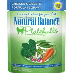 Online Natural Balance Original Ultra Platefulls Chicken & Giblets Recipe in Gravy Wet Cat Food