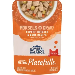New Natural Balance Original Ultra Platefulls Turkey, Chicken & Duck Recipe in Gravy Wet Cat Food