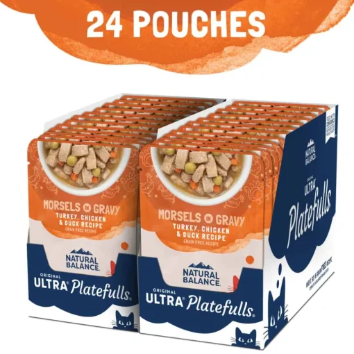 New Natural Balance Original Ultra Platefulls Turkey, Chicken & Duck Recipe in Gravy Wet Cat Food