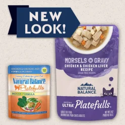 Discount Natural Balance Original Ultra Platefulls Indoor Chicken & Chicken Liver Recipe in Gravy Wet Cat Food