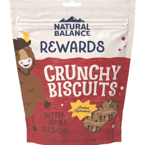 Hot Natural Balance Treats Crunchy Biscuits Sweet Potato & Bison Small Breed Recipe Dog Treat