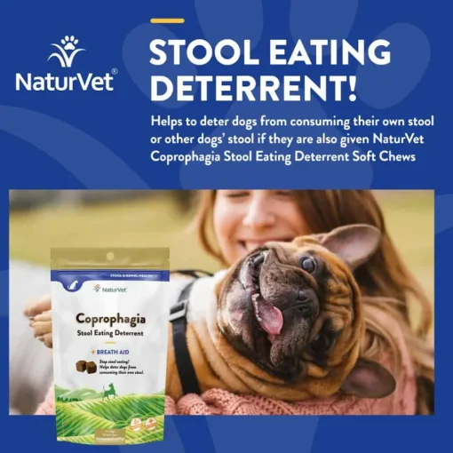 Sale NaturVet Coprophagia Stool Eating Deterrent Plus Breath Aid Supplement for Dogs