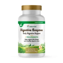 Discount NaturVet Digestive Enzymes Plus Probiotic Tablets