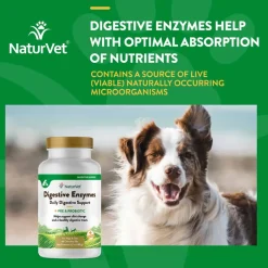 Discount NaturVet Digestive Enzymes Plus Probiotic Tablets