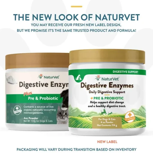 Discount NaturVet Digestive Enzymes Plus Pre & Probiotic Supplement for Dogs and Cats