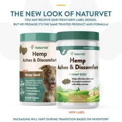 Best NaturVet Hemp Aches & Discomfort Plus Hemp Seed Supplement for Dogs