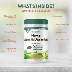 Best NaturVet Hemp Aches & Discomfort Plus Hemp Seed Supplement for Dogs