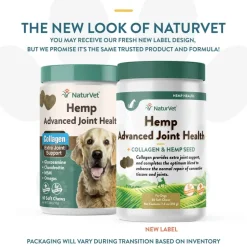 Best NaturVet Hemp Advanced Joint Health Supplement with Collagen for Dogs