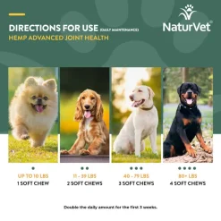 Best NaturVet Hemp Advanced Joint Health Supplement with Collagen for Dogs