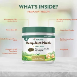 Hot NaturVet Hemp Joint Health Plus Hemp Seed Supplement for Cats