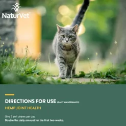 Hot NaturVet Hemp Joint Health Plus Hemp Seed Supplement for Cats