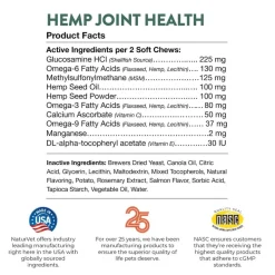 Hot NaturVet Hemp Joint Health Plus Hemp Seed Supplement for Cats