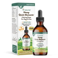 Online NaturVet Hemp Quiet Moments Hemp Oil Calming Drops for Dogs & Cats