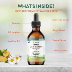 Online NaturVet Hemp Quiet Moments Hemp Oil Calming Drops for Dogs & Cats