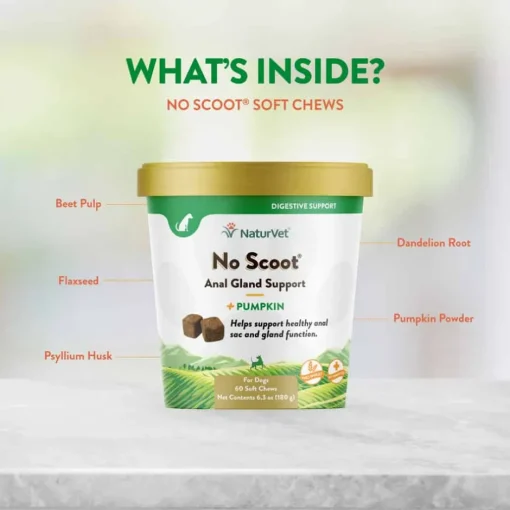 Discount NaturVet No Scoot Plus Pumpkin Soft Chews for Dogs