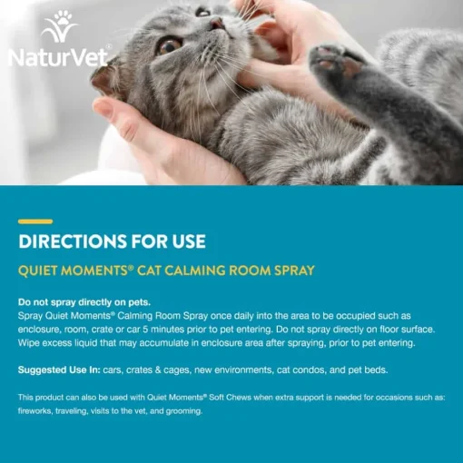 Sale NaturVet Quiet Moments Herbal Calming Room Spray Feline