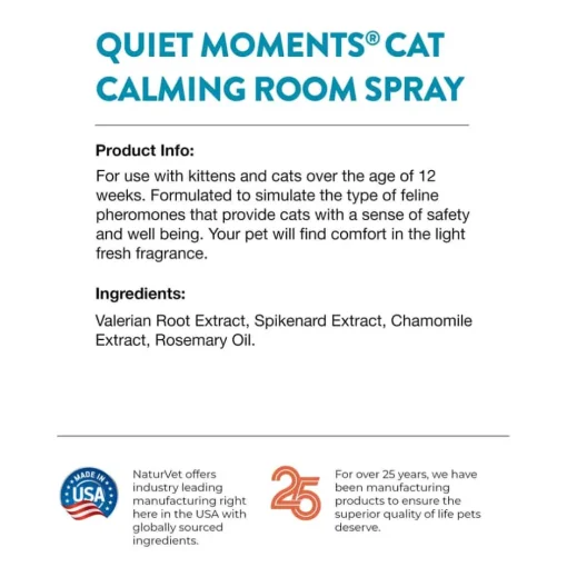 Sale NaturVet Quiet Moments Herbal Calming Room Spray Feline