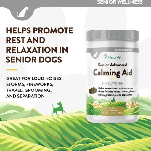Fashion NaturVet Senior Advanced Calming Aid Supplement for Dogs