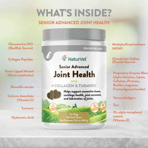 Outlet NaturVet Senior Advanced Joint Health Supplement for Dogs