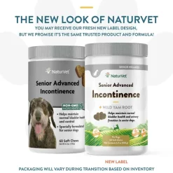 Hot NaturVet Senior Advanced Incontinence Supplement for Dogs