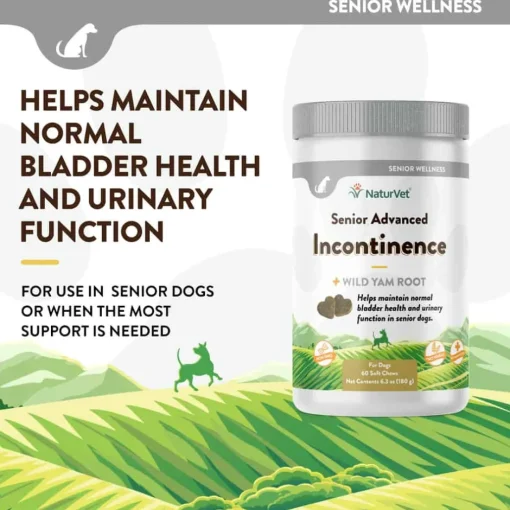 Hot NaturVet Senior Advanced Incontinence Supplement for Dogs