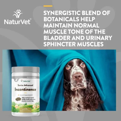 Hot NaturVet Senior Advanced Incontinence Supplement for Dogs