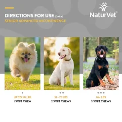 Hot NaturVet Senior Advanced Incontinence Supplement for Dogs