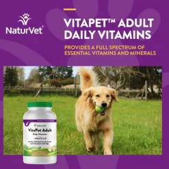 Online NaturVet VitaPet Adult Daily Vitamins Plus Breath Aid Supplement for Dogs