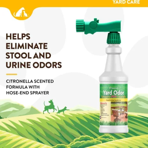 Best NaturVet Yard Odor Eliminator Plus Citronella Stool & Urine Deodorizer