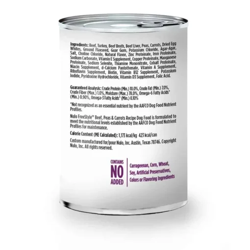 Discount Nulo FreeStyle Beef, Peas & Carrots Pate Adult Dog Food