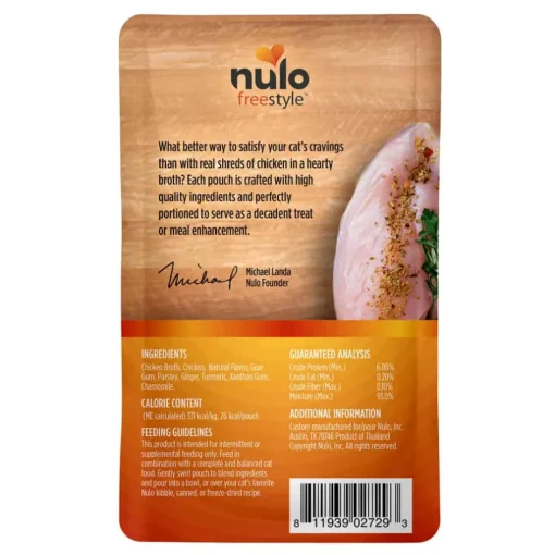 Online Nulo FreeStyle Chunky Chicken Broth Cat Food