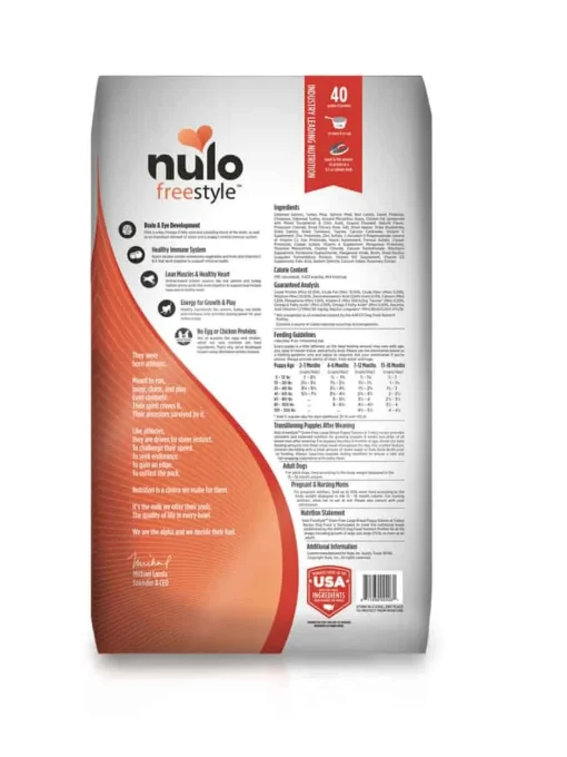 Best Nulo FreeStyle Puppy Large Breed Grain-Free Salmon and Turkey Dry Dog Food