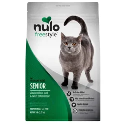 Online Nulo FreeStyle Senior Grain-Free Alaska Pollock, Duck & Sweet Potato Dry Cat Food