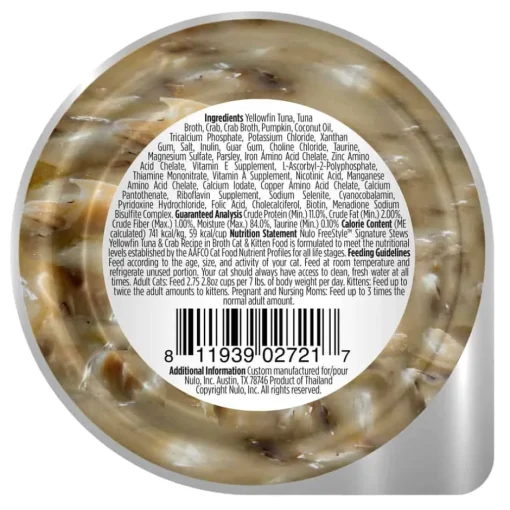 New Nulo FreeStyle Tuna & Crab Stew Cat Food