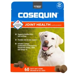 Best Nutramax Cosequin for Dogs Joint Health Supplement Contains Glucosamine for Dogs Plus Chondroitin MSM and Omega-3s Supports Joint and Skin and Coat Health For All Breeds and Sizes