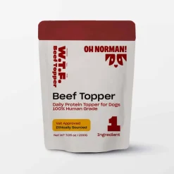 New OH NORMAN! OH NORMAN ! WTF Human Grade Beef Food Topper for Dogs