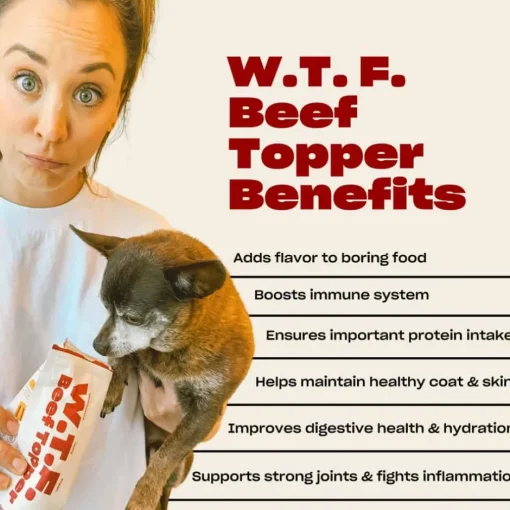 New OH NORMAN! OH NORMAN ! WTF Human Grade Beef Food Topper for Dogs