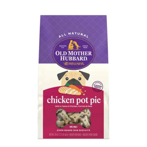 Clearance Old Mother Hubbard Classic Chicken Pot Pie Natural Oven-Baked Biscuits Dog Treats
