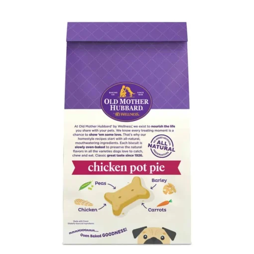 Clearance Old Mother Hubbard Classic Chicken Pot Pie Natural Oven-Baked Biscuits Dog Treats