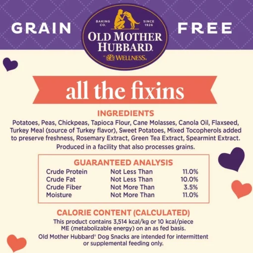 Outlet Old Mother Hubbard Grain Free All The Fixins Oven-Baked Biscuits Dog Treats