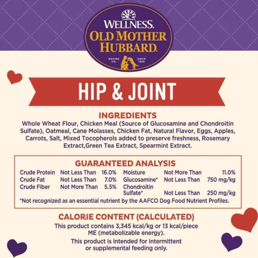 Outlet Old Mother Hubbard Mother's Solutions Hip & Joint Natural Oven-Baked Biscuits Dog Treats