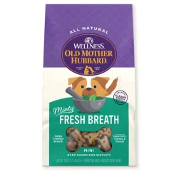 Sale Old Mother Hubbard Mother's Solutions Minty Fresh Breath Natural Oven-Baked Biscuits Dog Treats