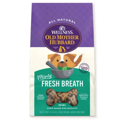 Sale Old Mother Hubbard Mother's Solutions Minty Fresh Breath Natural Oven-Baked Biscuits Dog Treats
