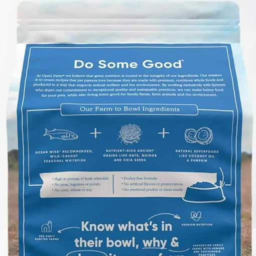 Clearance Open Farm Catch of the Season Whitefish & Ancient Grains Dry Dog Food